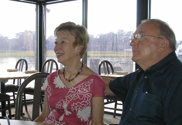 Mom and Dad, the 50th Anniversary Couple, at Dinner