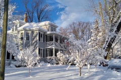 One of the bigger, older houses in the neighborhood.